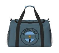 Argentina Flag (3) Print Foldable Carry On Tote Large Capacity Hand Carry Bag for Airplane Weekend Getaways