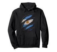 Argentina Flag Claw Tear Men Women Kids Pullover Hoodie