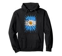 Argentina Flag Design Argentinian Splash Art Argentina Pullover Hoodie