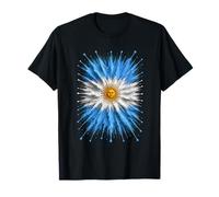 Argentina Flag Design Argentinian Splash Art Argentina T-Shirt