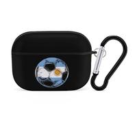 Argentina Flag Football Soccer Sport Earphone Case PC Bluetooth Earbud Cove Headphone Cases Compatible with Airpods Pro Black-style
