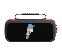 Argentina Flag Map Printed Portable Carrying Storage Case Compatible with Switch 20 Games Card Slots