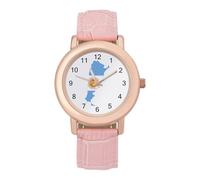 Argentina Flag Map Women Simplicity Watch with Leather Strap Easy Reader Ladies Wristwatch