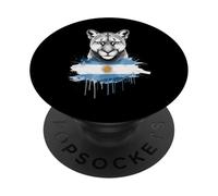 Argentina Flag Puma Wild Animal Graphic Proud Country PopSockets Adhesive PopGrip
