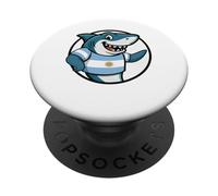 Argentina Flag Shark Funny Argentinian PopSockets Adhesive PopGrip
