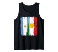Argentina Kurdistan Half Flag Argentinian Kurdish Jersey Tank Top
