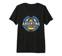 Argentina Libertad Heritage - Sol de Mayo Graphic Emblem Premium T-Shirt
