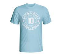 Argentina Men's Lionel Messi Captain Fantastic T-shirt in Light Blue | Size: Medium Argentina Light Blue M