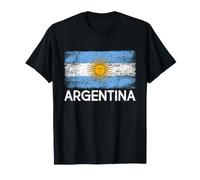 Argentina National Flag Vintage Grunge Argentinian 2026 T-Shirt