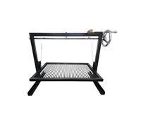 Argentina Portable Grill - Santa Maria Style - #TallerDelBBQ Reinforced Steel with Lift System | Handmade by BBQ Workshop | For Firewood or Charcoal