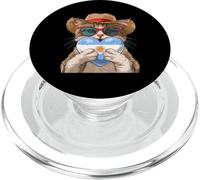 Argentina Pride Cat Heart Argentinian Flag PopSockets PopGrip for MagSafe