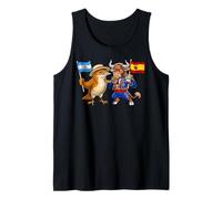 Argentina Spain Flag Argentine Roots Spanish Heritage Tank Top