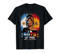 Argentina Spain Mix Half Argentinian Half Spanish Messy Bun Value Graphic T-Shirt, Men, Black, S