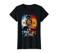 Argentina Spain Mix Half Argentinian Half Spanish Messy Bun Value Graphic T-Shirt, Women, Black, M