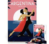 Argentina Tango Jigsaw 1000 Pieces for Teenagers Cognitive Workout Gentle Engagement No Rough Edges Meaningful Gift (38X26CM)