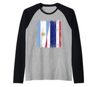 Argentina Thailand Half Flag Argentinian Thai Roots Raglan Baseball Tee