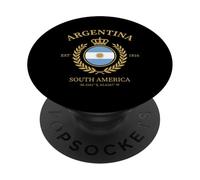 Argentina Vintage Crest With Golden Crown And Laurel Wreath PopSockets Adhesive PopGrip