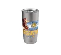 Argentina Vintage Gaucho Flag Retro Tango Dancer Souvenir Stainless Steel Insulated Tumbler