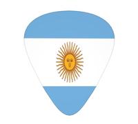 Argentine flag 12 Pack Guitar Picks Plectrums,4 pieces in each of 3 sizes, Suitable for a wide range of stringed instruments