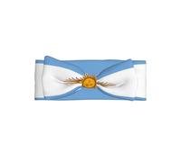 Argentine flag Adorable Baby Bow Headband Soft and Stretchy Infant Hair Accessory for 0-6 Months Baby Showers soft skin-friendly elastic
