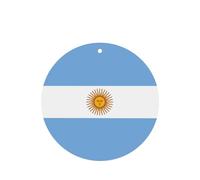 Argentine Flag Car Air Fresheners Cards - 6 Pieces,Cardstock Scented Decor For Cars,Bedrooms, Closets