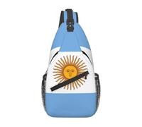 Argentine flag Casual Crossbody Bag Durable Large Capacity Lightweight and Breathable Suitable for Various Outdoor Venues