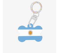Argentine Flag Dog Tags for Pets,Bone-Shaped Acrylic Pet ID Tags,Perfect for Small to Large Dogs and Cats,Cute & Functional