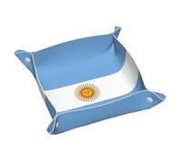 Argentine Flag Double-Sided Full Print, Leather Tray, Suitable for Placing Some Small itemsã€‚