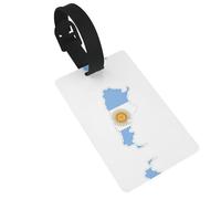 Argentine Flag Map Print Luggage Tag for Suitcases Cute Waterproof and Reusable Travel Bag Backpack Tags Gifts