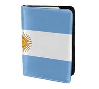 Argentine flag Passport Holder5.5 in - Genuine leather, unisex - Folding passport holder