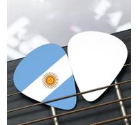 Argentine flag Patterned guitar pick set - (thin/medium/thick), widely compatible with all kinds of stringed instruments,