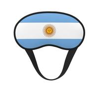 Argentine Flag Print Black Out Eye Mask for Sleeping Airplane, Sleep Mask Polyester for Home and Travel