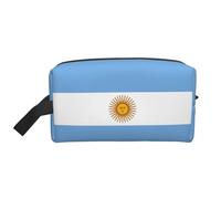 Argentine flag print Fashionable Travel Storage Bag, Portable Toiletry Bag Large Capacity Organizer