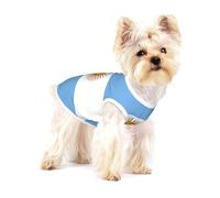 Argentine Flag Print Lightweight Tank Top for Dogs Dog Shirts for Small Dogs Stretchy T Shirts Sleeveless Vest