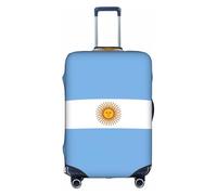 Argentine Flag Print Washable Travel Luggage Cover Personalized Suitcase Protector for Business Leisure