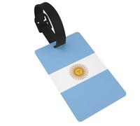 Argentine Flag Printed Backpack ID Labels Versatile Suitcase Tags for Golf Bags and Musical Instrument