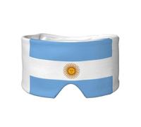 Argentine Flag Printed Sleeping Blindfold, Padded Ear Warmer Mask, Adjustable Head Wrap, for Deep Relaxation