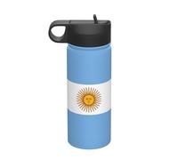 Argentine Flag Printing The Print 18 Oz Stainless Steel Sports Insulated Kettle with Lid for Adult Men Women