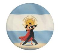 Argentine Flag Tango Cute Fridge Magnets Glass Magnetic Stickers Decor for Refrigerator Doors Whiteboards Office Cabinet