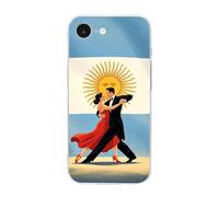 Argentine Flag Tango TPU Cell Phone Case Compatible with iPhone 16/16 Plus/16 Pro/16 Pro Max/16 E Soft Protective Shell