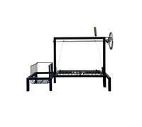 Argentine Grill with Brazier - #TallerDelBBQ Reinforced Steel with Lift System | Handmade by BBQ Workshop | for Firewood or Charcoal | Santa Maria Style