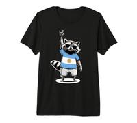 Argentinian Flag Raccoon Argentina Premium T-Shirt