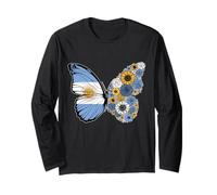 Argentinian Girls Roots Argentina Pride Butterfly Women Long Sleeve T-Shirt
