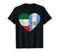 Argentinian Italian Flags Heart | Italy Argentina Roots T-Shirt