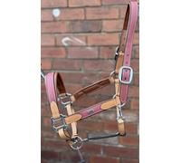 ARGENTINIAN LEATHER HEADCOLLAR HALTER COW LEATHER EXTRMELY SOFT LEATHER DUSKY PINK (Full)