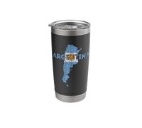 Argentinian Map and Flag Souvenir - Distressed Argentina Stainless Steel Insulated Tumbler