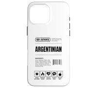 Argentinian Nutrition Facts Ingredients Label Case for iPhone 16 Pro Max