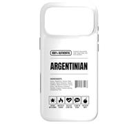 Argentinian Nutrition Facts Ingredients Label Case for iPhone 17 Pro Max