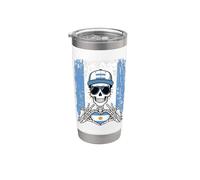 Argentinian Pride Skeleton Art Tee Stainless Steel Insulated Tumbler