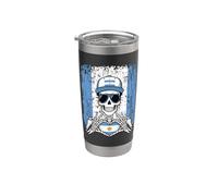 Argentinian Pride Skeleton Art Tee Stainless Steel Insulated Tumbler